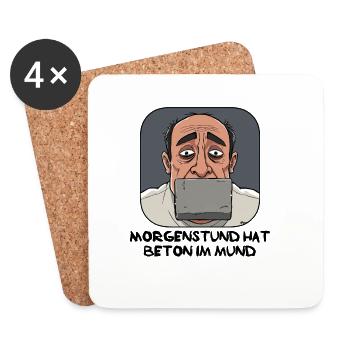 Screen Focus Cartoon - Coasters (set of 4) - white - Front