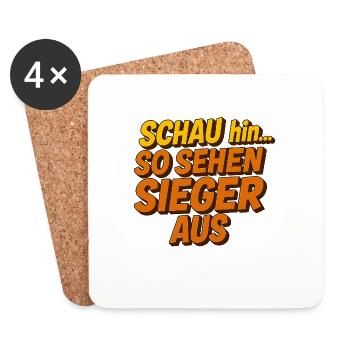 Take a look... This is what winners look like. Sports Competition - Coasters (set of 4) - white - Front