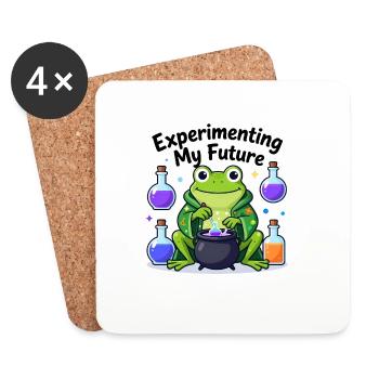 Experimenting My Future Frog Shirt Cute Science Te - Untersetzer (4er-Set) - Weiß - Vorne