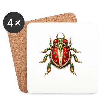 Christmas Crawlers - Coasters (set of 4) - white - Front