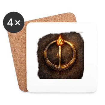 Travelers_sigil - Dessous de verre (lot de 4) - blanc - Devant