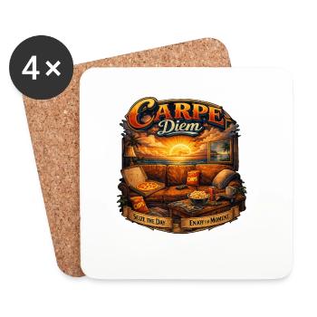 Carpe Diem Sunset Lounge - Untersetzer (4er-Set) - Weiß - Vorne