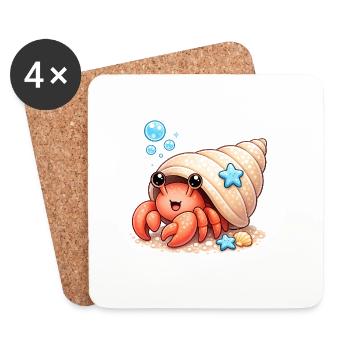 Cancer - Coasters (set of 4) - white - Front