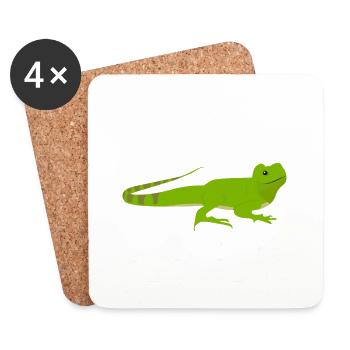 Vous avez un chien? C’est mignon j’emménage - Dessous de verre (lot de 4) - blanc - Devant