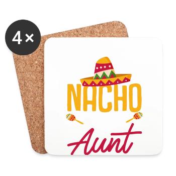 Cinco de Mayo Nacho Average Tante Tante Mexikanisc - Untersetzer (4er-Set) - Weiß - Vorne