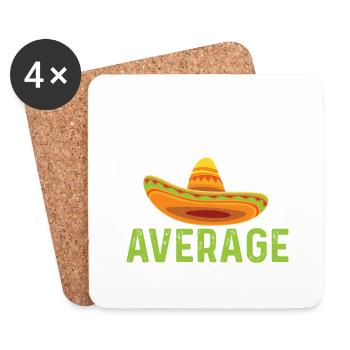 Cinco de Mayo Nacho Average Gamer Gaming Mexicanis - Coasters (set of 4) - white - Front