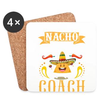 Cinco de Mayo Nacho Average Coach Coaching Mexikan - Untersetzer (4er-Set) - Weiß - Vorne