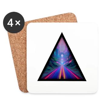 Seelenweg 01 - Coasters (set of 4) - white - Front