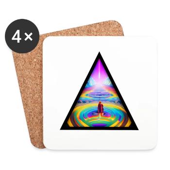Seelenweg 05 - Dessous de verre (lot de 4) - blanc - Devant