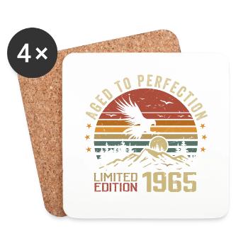 Vintage 1965 Limited Edition 1965 Retro 1965 - Coasters (set of 4) - white - Front
