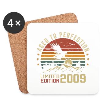 Vintage 2009 Limited Edition 2009 Retro 2009 - Coasters (set of 4) - white - Front