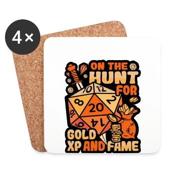 Fantasy Rpg RPG Shirt for RPG Gamers - Coasters (set of 4) - white - Front