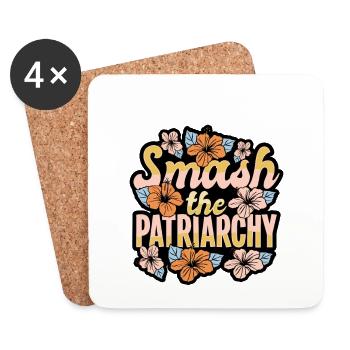 Feminism Feminist Equality - Coasters (set of 4) - white - Front