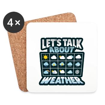 Meteorologist Weather Forecast Weather - Coasters (set of 4) - white - Front