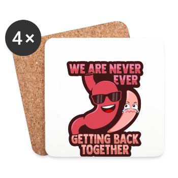 Bastric Sleeve Illustration for Gastric Recovery - Coasters (set of 4) - white - Front