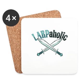 Larp Larpaholic RPG RPG Role Playing Game Design for U - Coasters (set of 4) - white - Front