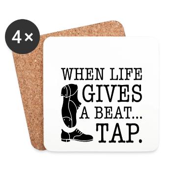Tap Dancer Tap Dance Shoes Tap Dance Instructor - Coasters (set of 4) - white - Front