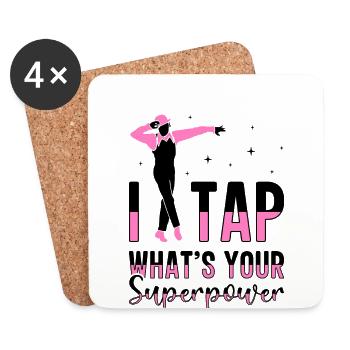 Tap Dancer Tap Dance Shoes Tap Dance Instructor - Coasters (set of 4) - white - Front