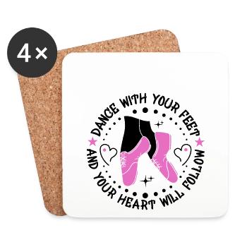 Tap Dancer Tap Dance Shoes Tap Dance Instructor - Coasters (set of 4) - white - Front