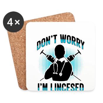 Anesthesiologist Anesthesia Anesthesiology Anesthesiologist - Coasters (set of 4) - white - Front