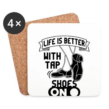 Tap Dancer Tap Dance Shoes Tap Dance Instructor - Coasters (set of 4) - white - Front