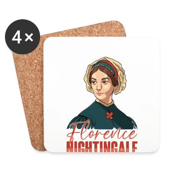 Krankenschwester Florence Nightingale Medizinische - Untersetzer (4er-Set) - Weiß - Vorne