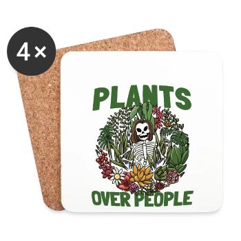 Gardeners, garden plant lovers, plant collectors - Coasters (set of 4) - white - Front