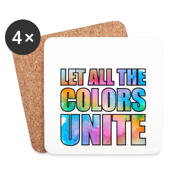 Painter Canvas Liquid Painting Art Paint - Coasters (set of 4) - white - Front