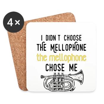 Mellophonist Musikinstrument Orchester - Untersetzer (4er-Set) - Weiß - Vorne