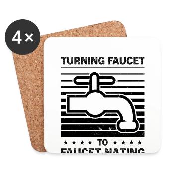 Plumbing Drain Surgeon Job Profession - Coasters (set of 4) - white - Front