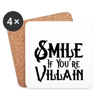 Antagoniste Voleur maléfique - Dessous de verre (lot de 4) - blanc - Devant