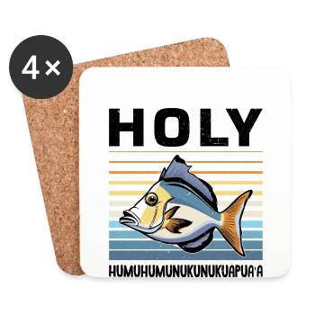 Humuhumunukunukuapua'a Hawaiian - Coasters (set of 4) - white - Front