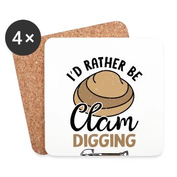 Mussels Seafood - Coasters (set of 4) - white - Front