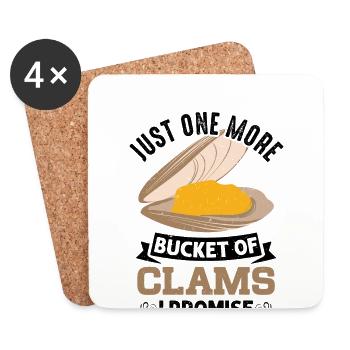 Mussels Seafood - Coasters (set of 4) - white - Front