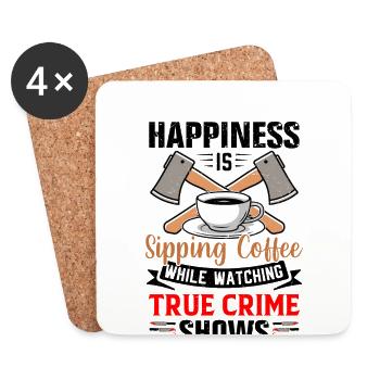 True Crime - Coasters (set of 4) - white - Front