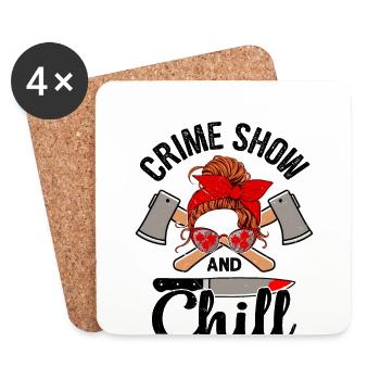 True Crime - Coasters (set of 4) - white - Front