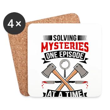 True Crime - Coasters (set of 4) - white - Front