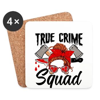 True Crime - Coasters (set of 4) - white - Front