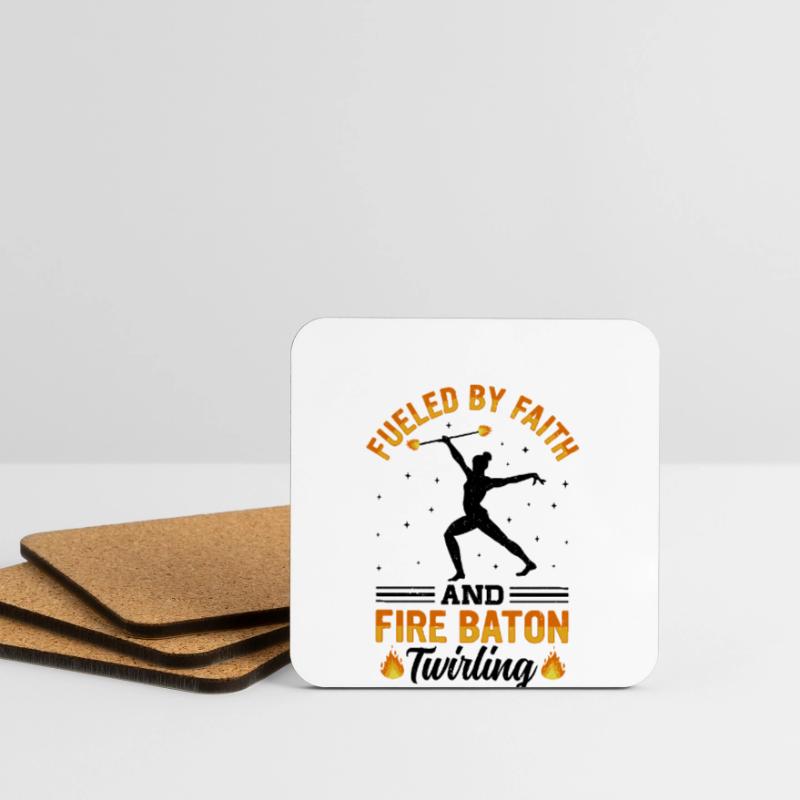 Bâton de feu Danse du feu Danseur de feu Danseur de feu Dessous de verre (lot de 4)