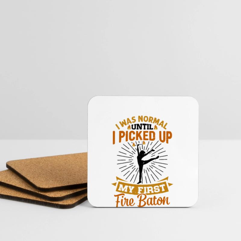 Fire Baton Fire Dance Fire Dancer Fire Dancer Coasters (set of 4)