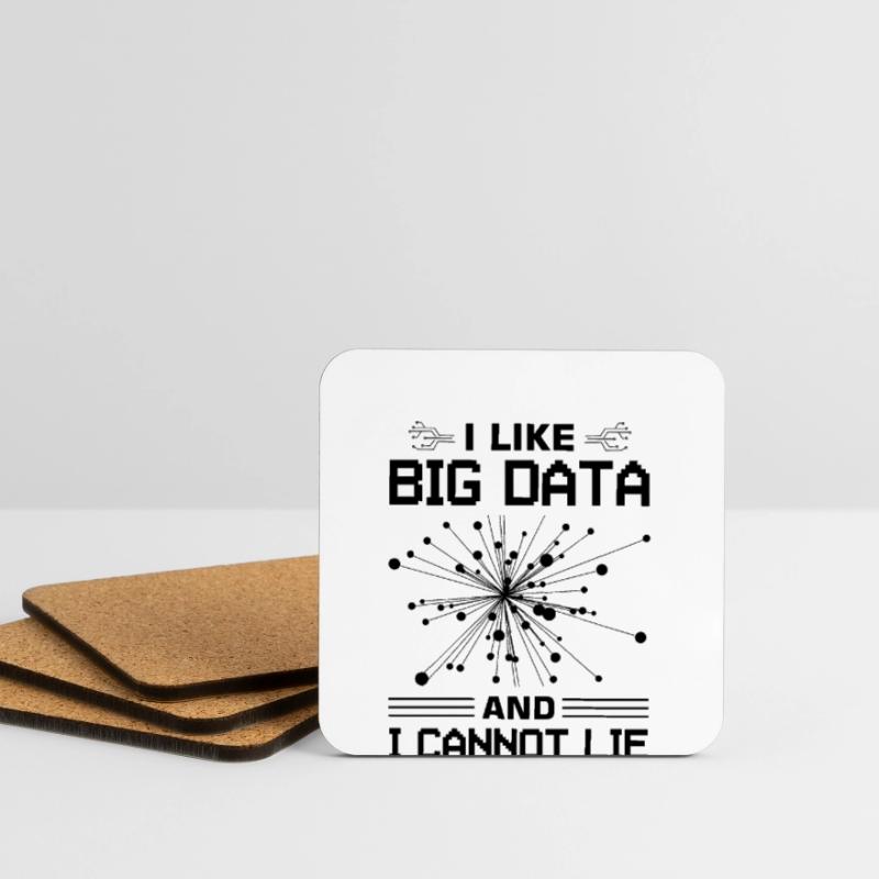 Machine Learning Algorithms AI Data Analyst Coasters (set of 4)