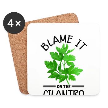 Anti coriander - Coasters (set of 4) - white - Front