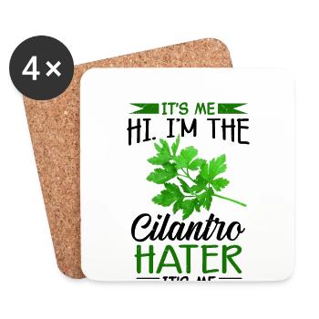 Anti coriander - Coasters (set of 4) - white - Front