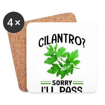Anti coriander - Coasters (set of 4) - white - Front