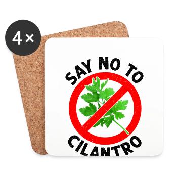Anti coriander - Coasters (set of 4) - white - Front