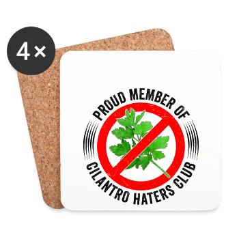 Anti coriander - Coasters (set of 4) - white - Front