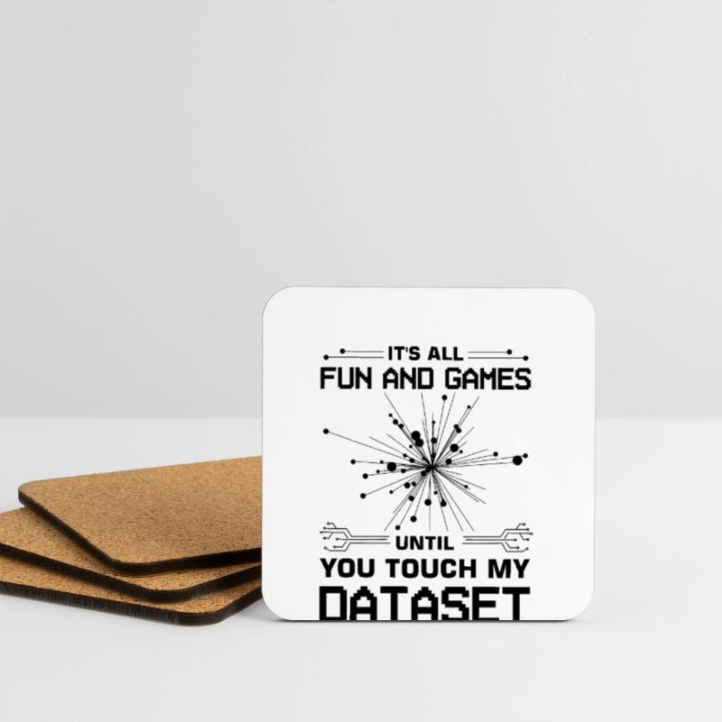 Machine Learning Algorithms AI Data Analyst Coasters (set of 4)