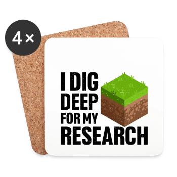 Soil Scientist Pedology - Coasters (set of 4) - white - Front