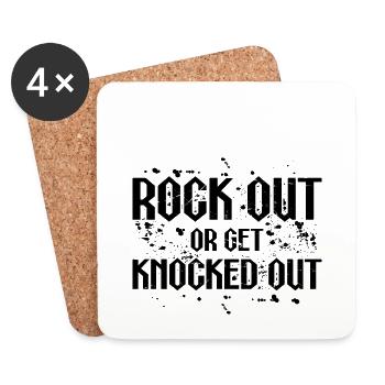 Heavy Metal Trash Metal Metalhead Music - Coasters (set of 4) - white - Front