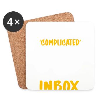 Office Humor - Coasters (set of 4) - white - Front